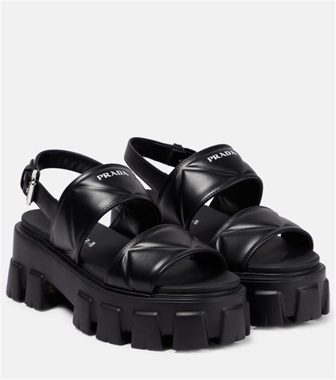 prada platform sandals clogs|sandal prada original.